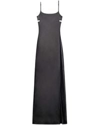 Courreges - Courrèges Cut-Out Detailed Midi Slip Dress - Lyst