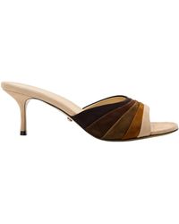Mach & Mach - Colorblock Heeled Mules - Lyst