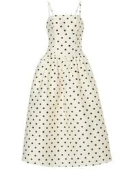 Self-Portrait - Polka-Dot Taffetta Corset Dress - Lyst