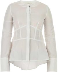 Co. - Long Sleeve Peplum Top - Lyst