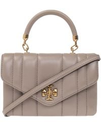 Tory Burch - Mini Kira Top Handle Leather Tote Bag - Lyst