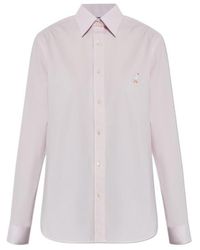 Moschino - Goose Embroidered Poplin Shirt - Lyst