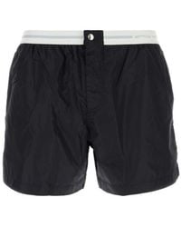 Bottega Veneta - Elastic Waistband Swim Shorts - Lyst