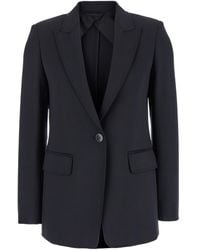 Max Mara - Studio Single-Breasted Long-Sleeved Jacket - Lyst