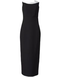 Roland Mouret - Embellished Bustier Midi Dress - Lyst