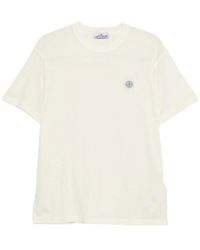 Stone Island - Logo Patch Crew-Neck T-Shirt - Lyst