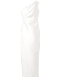 Solace London - One-Shoulder Satin Twill Gown - Lyst