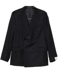 Caruso - Norma Double-Breasted Peak-Lapel Suit - Lyst