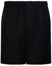 Ami Paris - Ami Logo Detailed Buttoned Shorts - Lyst