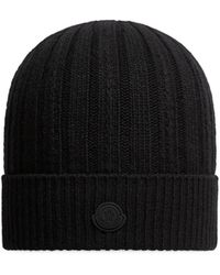 Moncler - Rib-Knit Wool Beanie - Lyst