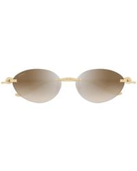 Cartier - Cat-Eye Frame Sunglasses - Lyst