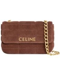 Celine - Chain Shoulder Bag Matelasse Monochrome - Lyst