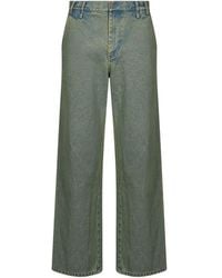 Song For The Mute - Logo Patch Straight-Leg Jeans - Lyst
