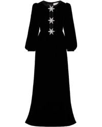 Saloni - Embellished Velvet Gown - Lyst