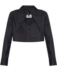 Vivienne Westwood - Cut-Out Cropped Shirt - Lyst