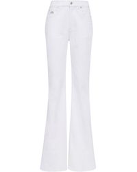 McQueen - Logo Patch Flared Jeans - Lyst