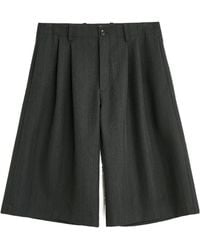 Our Legacy - Split Pleated Pinstripe Shorts - Lyst