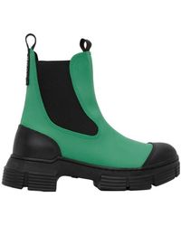 Ganni - Chunky Slip-On Boots - Lyst