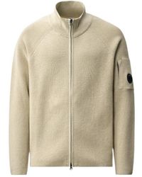 C.P. Company - Zip-Up Lens-Detail Sweater - Lyst