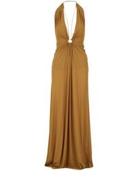 Amazuìn - V-Neck Sleeveless Dress - Lyst