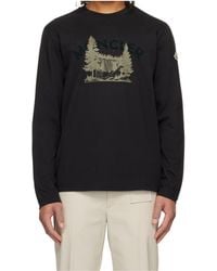 Moncler - Graphic-Print Long-Sleeve T-Shirt - Lyst