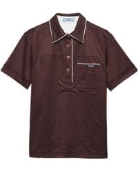Prada - Scotland Short-Sleeved Polo Shirt - Lyst