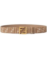 Fendi - Ff Jacquard Buckle Reversible Belt - Lyst