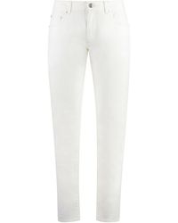 Etro - Logo Patch Straight Leg Jeans - Lyst