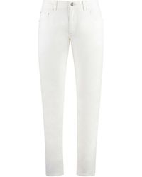 Etro - Logo Patch Straight Leg Jeans - Lyst