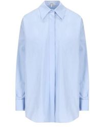 Loewe - Curved Hem Buttoned Shirt - Lyst