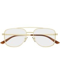 Gucci - Eyewear	Aviator Frame Glasses - Lyst