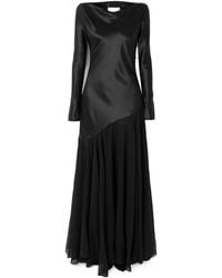 TOVE - Cordelia Long-Sleeve Panelled Maxi Dress - Lyst