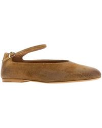 Jil Sander - Elyss Buckle-Fastening Ballet Flats - Lyst