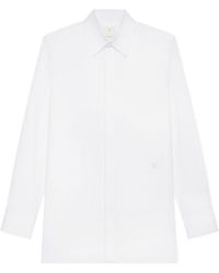Givenchy - Logo Embroidered Long-Sleeved Shirt - Lyst