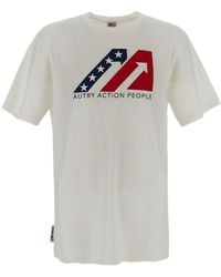 Autry - Graphic Printed Crewneck T-Shirt - Lyst