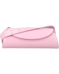 Jil Sander - Cannolo Logo Embossed Small Shoulder Bag - Lyst