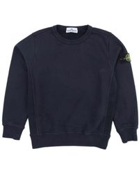 Stone Island - Junior Compass Patch Crewneck Sweatshirt - Lyst