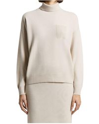 Peserico - Patch-Pocket Roll-Neck Jumper - Lyst