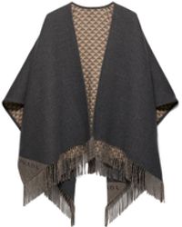 Prada - Reversible Wool And Cashmere Poncho - Lyst