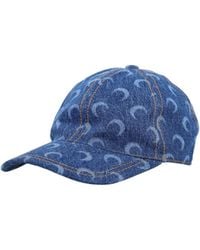 Marine Serre - Moon Print Denim Cap - Lyst