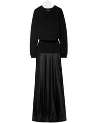 Brandon Maxwell - Silk Satin Maxi Dress - Lyst