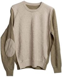 Maison Margiela - Two-Tone Knitted Jumper - Lyst