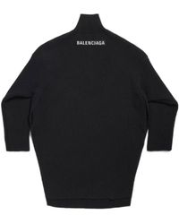 Balenciaga - Half-Zip High Neck Poncho - Lyst