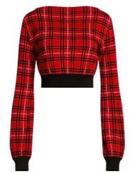 Marni - Checked Wool Knitted Sweater - Lyst