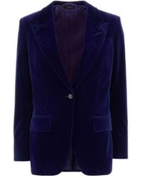 Tom Ford - Velvet Single-Button Blazer - Lyst