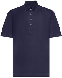 ZEGNA - Buttoned Straight Hem Polo Shirt - Lyst