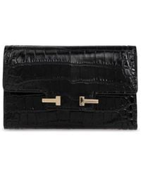 Tom Ford - T Logo Plaque Wallet - Lyst