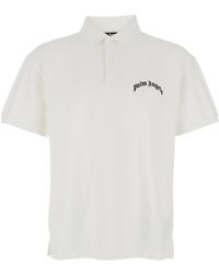 Palm Angels - Logo Printed Short-Sleeved Polo Shirt - Lyst