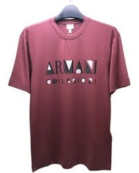 Armani Collezioni - Logo T-Shirt With Round Neck - Lyst