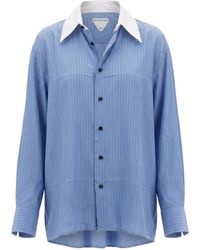 Bottega Veneta - Collared Long-Sleeved Shirt - Lyst